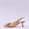 Una Healy Bubble Pop Bow Slingback Heel - Apricot